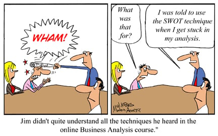 Humor - Cartoon: When You Get Stuck in Your Business Analysis...